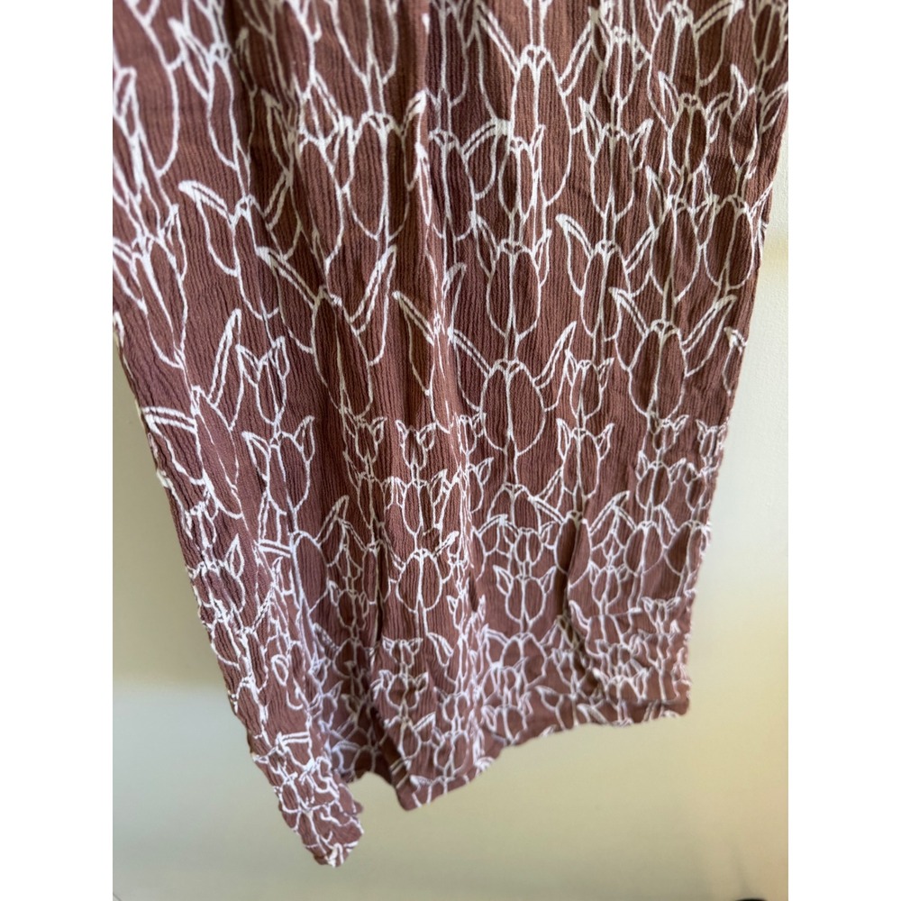 Kinolau manaola collection wide leg pants lei print Hawaii lole - Picture 4 of 7